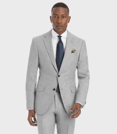 Ash Gray Flannel Suit - Fabric by Vitale Barberis Canonico